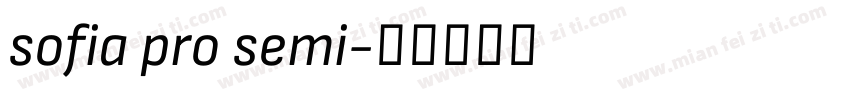 sofia pro semi字体转换